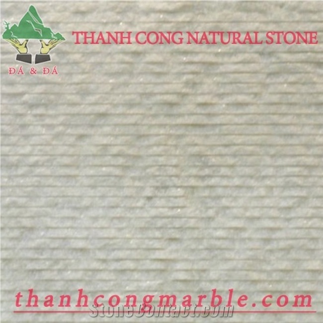 Crystal White Chiseled Walling Ledge Stone