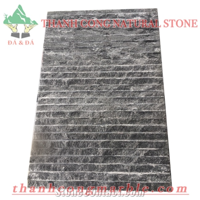 Silver Black Chiseled Marble Stone Wall Tiles