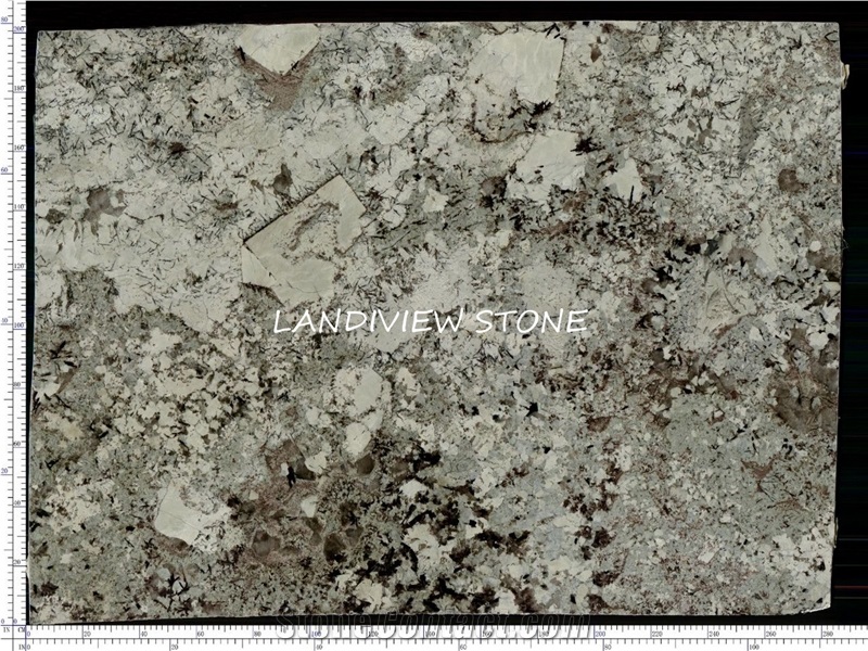 Branco Tourmaline Granite Everest White Tiles Slab