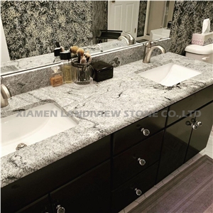 Cheap White Bathroom Countertop Viscont White Granite