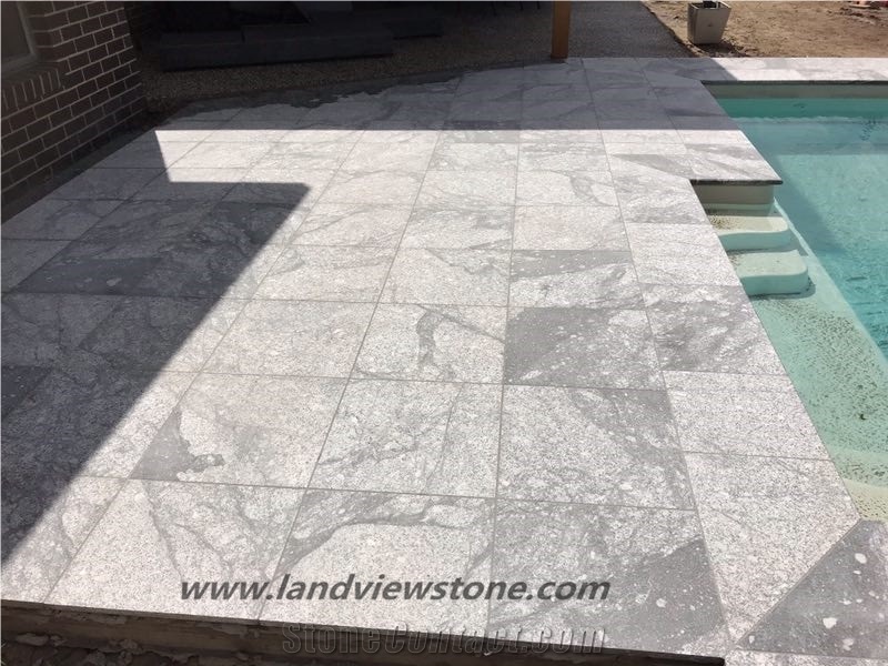 China Silver Fantasy Granite Tile Honed