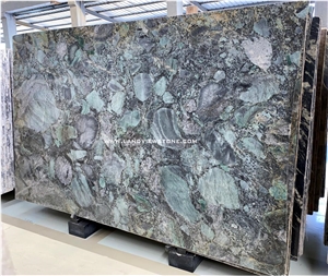 New Amazon Green Granite Emerald Stone Slab