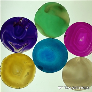 Translucent Popular Natural Agate Coasters