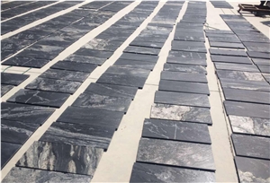 Black Cosmic Snowflake Granite Garden Floor Tile