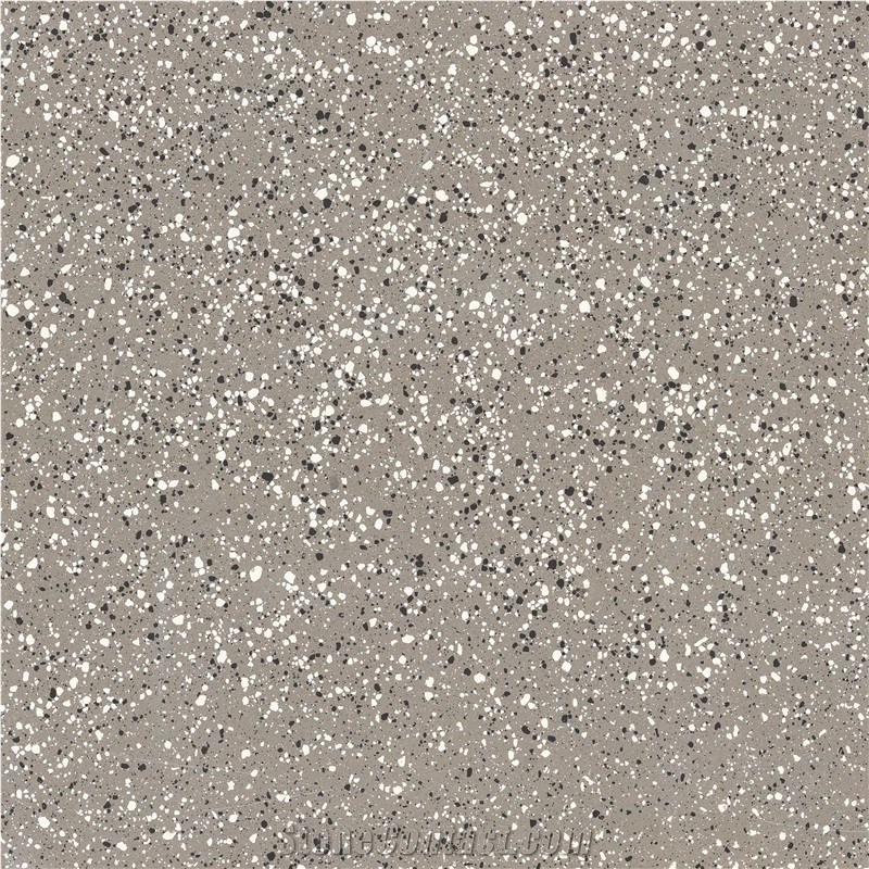 Grey Terrazzo Tile Commercial Project Floor Pattern Cut to Size