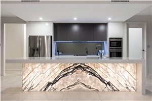 Milas Lilac New York Marble Slab Interior Design