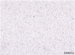 Solid Surface Absolute Snow Crystal White Terrazzo Tile