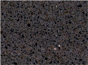 Terrazzo Stone Pattern Tiles with Quartz Glass Chips