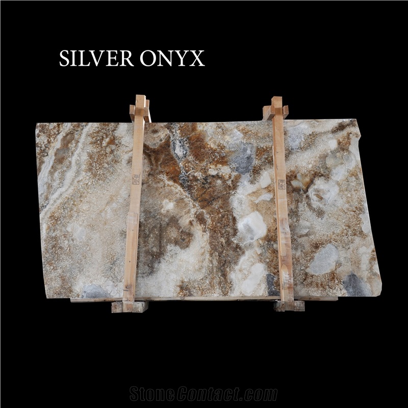Silver Onyx Slabs, Grey Onyx Slabs