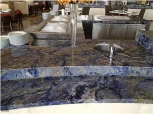 Blue Sapphire Granite Slabs Wall Application