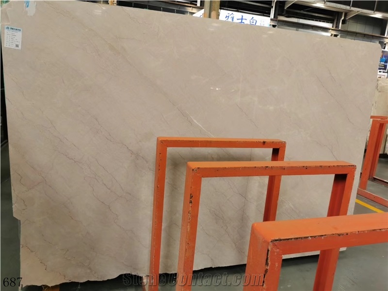 China Cartier Beige Marble California Pink Slabs