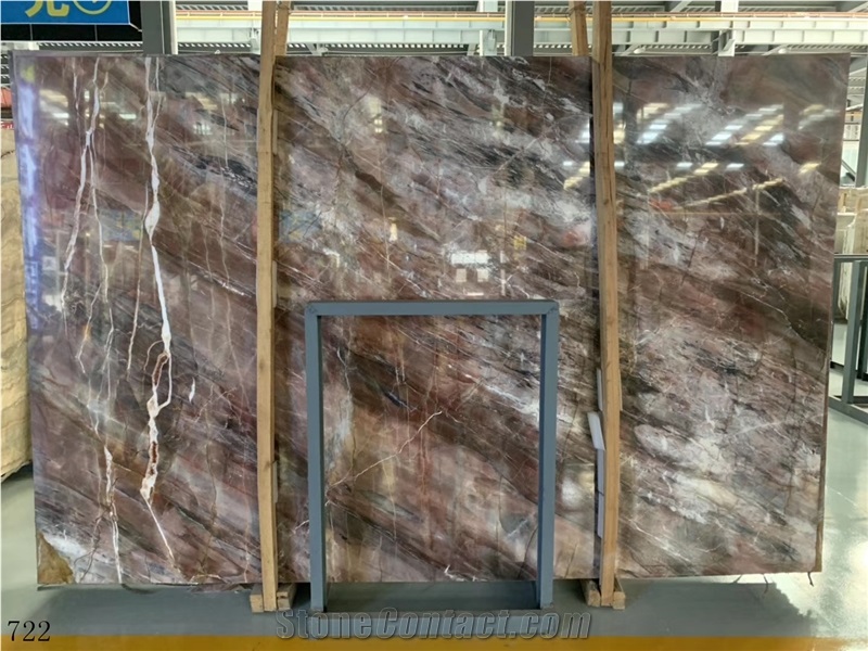 China Louis Red Marble Black Agate Wall Tiles
