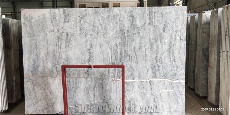 China Milano Grey Marble Projest Stone Slabs