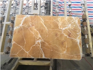 China Rosin Jade Onyx Slabs Construction Stone