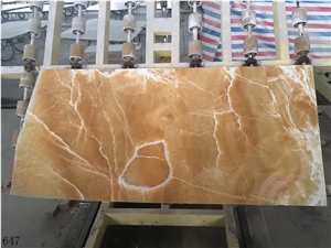China Rosin Jade Onyx Slabs Construction Stone