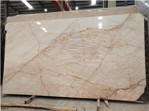 China Spider Golden Marble Red Line Slabs & Tiles