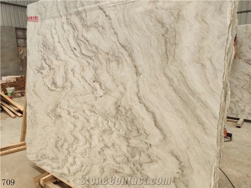 China White Sands Marble Bai Sha Limestone Slabs