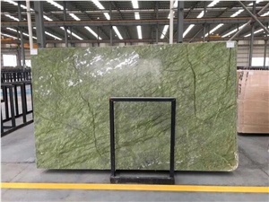 Dandong Green Marble Verde Pavone Slabs&Tiles