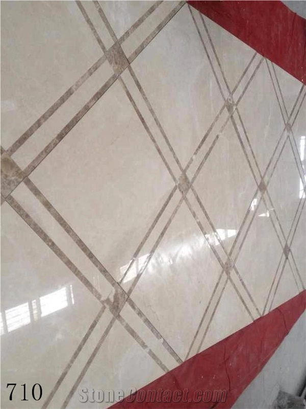 Hanma Cream Marble Slabs Light Beige Floor Tiles