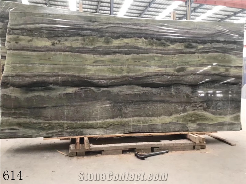 Jade Green Wood Marble Wall Floor Tiles 12 X24