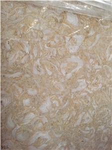 Kinsale Golden Marble Slabs White Feature
