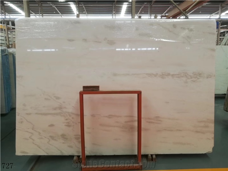 Mystery White Marble Grey Vein Wall Installation