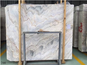 Orly White Wooden Jade Marble Wave Vein Slabs