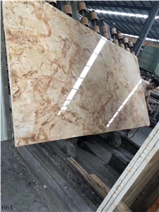 Phenix Golden Rose Beige Marble Polished Slabs