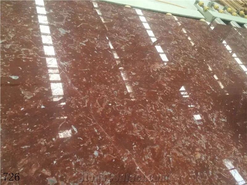 Rosso Chocolate Marble Red Jade Slabs & Tiles