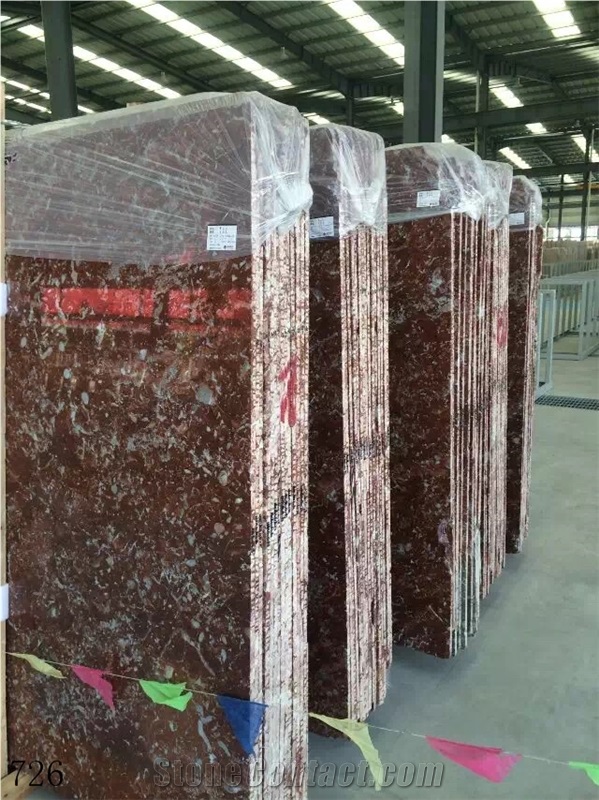 Rosso Chocolate Marble Red Jade Slabs & Tiles