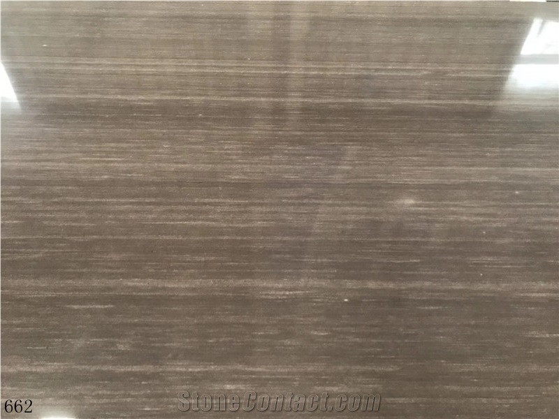 Royal Wood Grain Marble Slabs Polished Grey Tiles