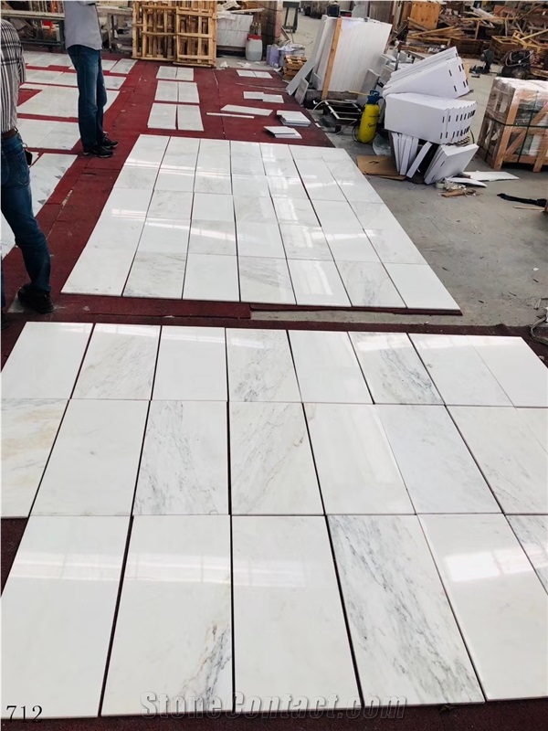 Swiss White Marble Tiles 30x60cm Polished