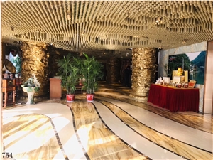 Turkey Champagne Gold Marble Golden Floor Tiles
