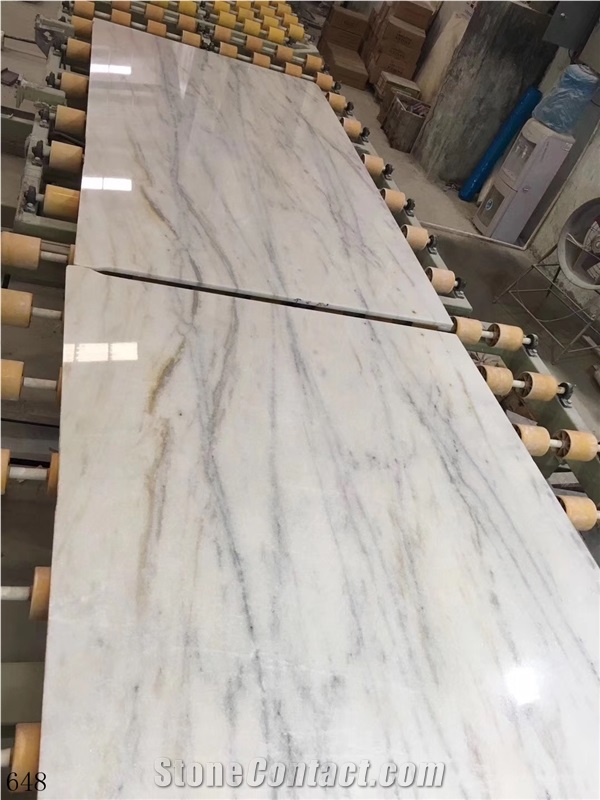 Venice White Marble Cream Book Match Slabs from China - StoneContact.com