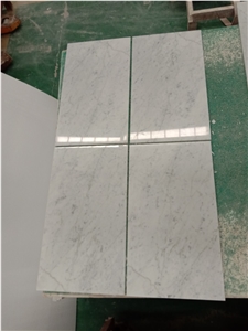 Bianco Carara White Marble Floor Tiles Polished
