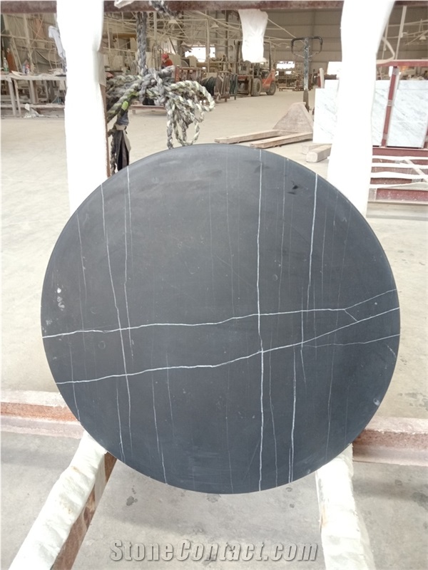 Black Nero Marquina Marble Table Top Natural Stone