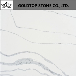 Calacatta Quartz Stone White Slab for Top