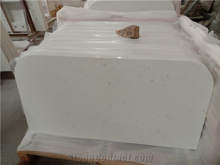 Carrara White Quartz Vanity Countertops
