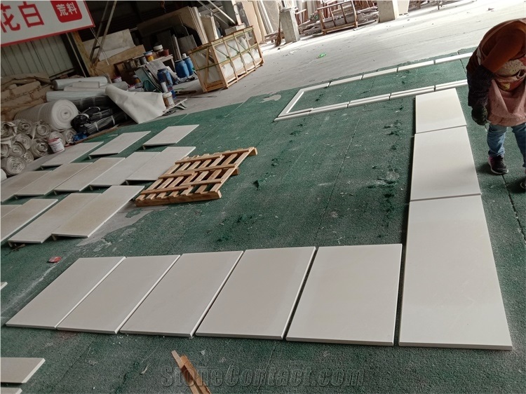 Goldtop Sandy White Limestone Slabs Tiles
