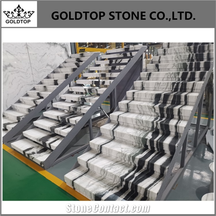 Panda White Marble Steps,Stone Stair,Tables