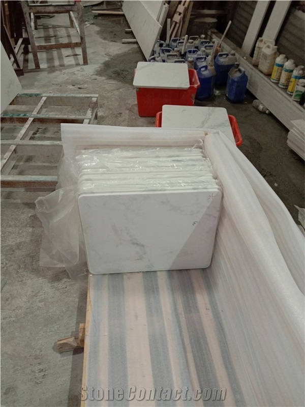 Quartz Stone Rectangle Stone Table Top from China