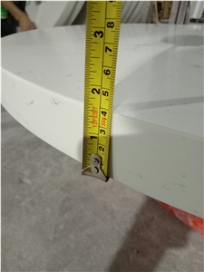 Round Table Tops Carrara White Quartz for Hotel