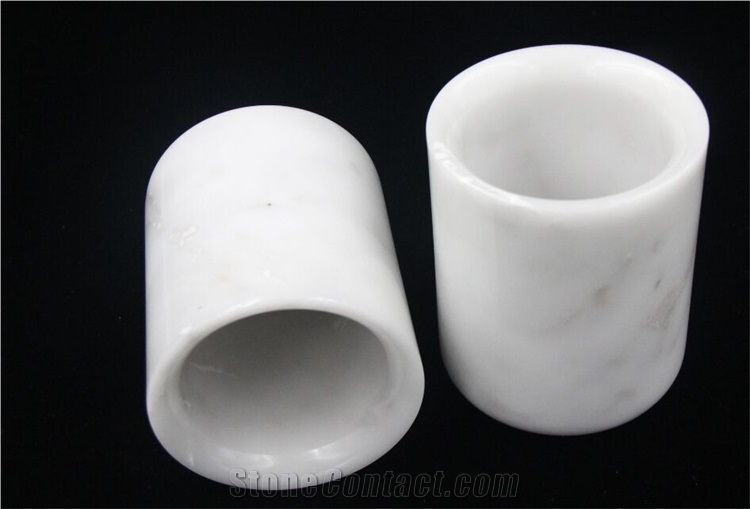 White Marble Candle Holder for Us Market