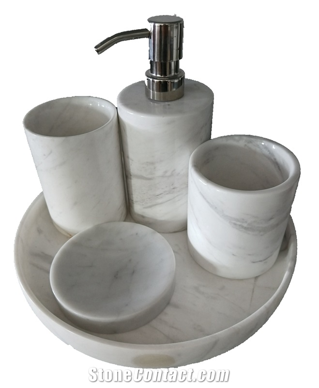 Black Handcrafted Marble Bathroom Accessories from China 