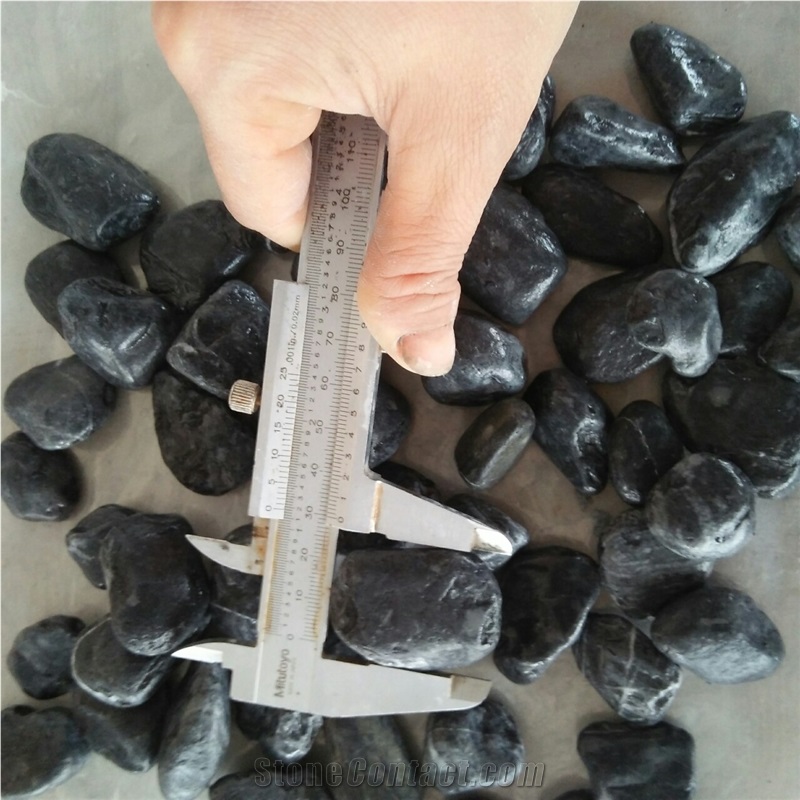 Black Pebble Stone from Viet Nam