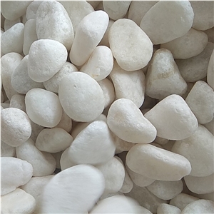 High Quality Snow White Decorative Pebble Stone