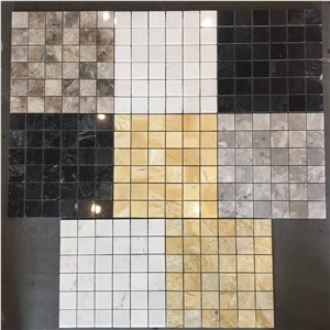 Multiple Colors Unique Square Shell Mosaic Paver