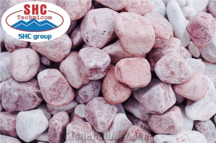Pink Pebble Stone for Decoration from Vietnam