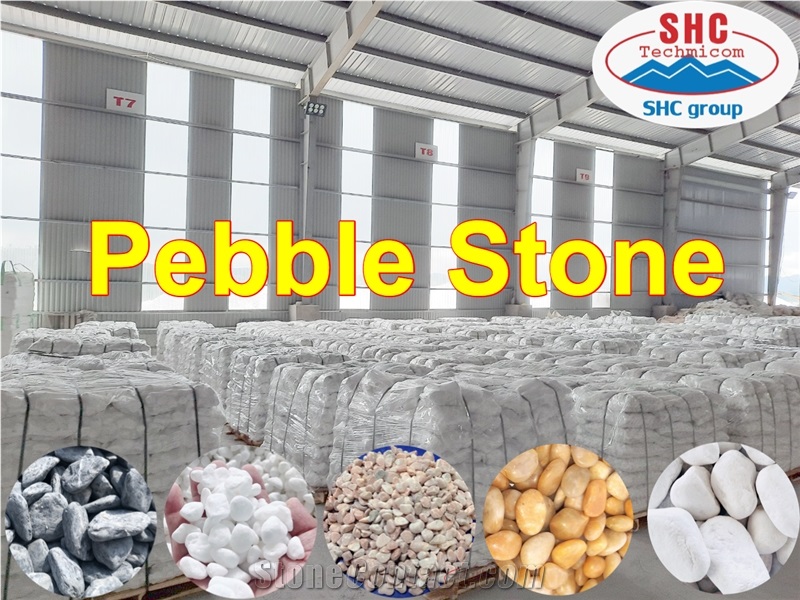 Snow White Pebble Stone for Decoration