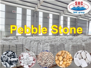 Snow White Pebble Stone for Decoration